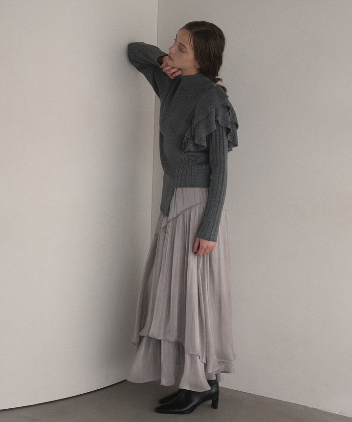 Aurora Tiered Sheen Skirt