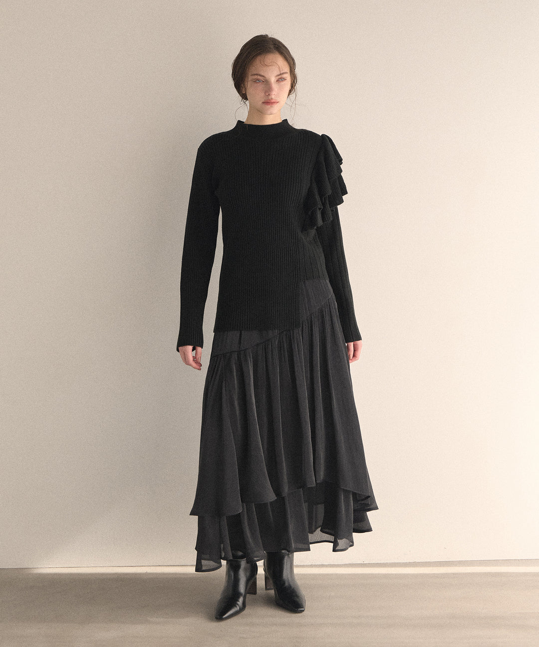 Aurora Tiered Sheen Skirt