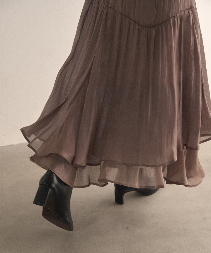 Aurora Tiered Sheen Skirt