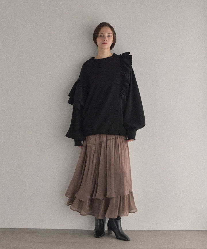 Aurora Tiered Sheen Skirt