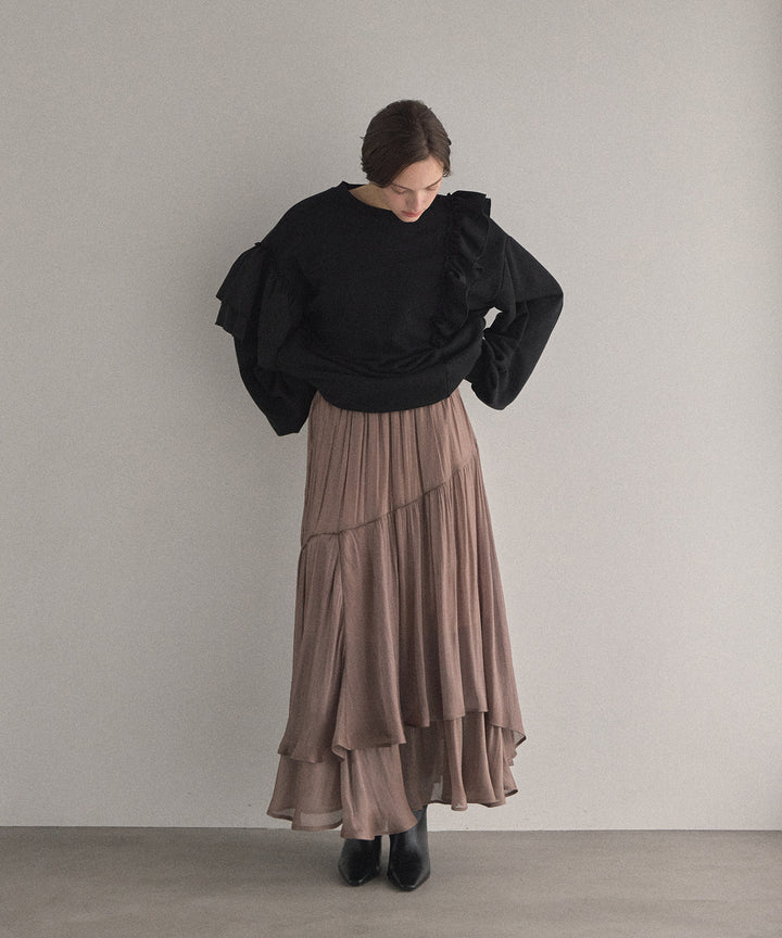 Aurora Tiered Sheen Skirt