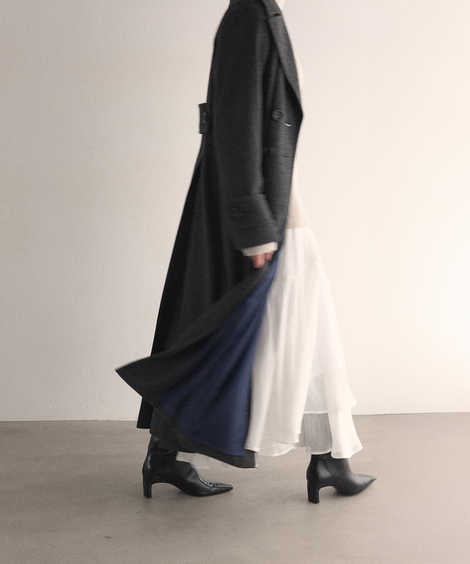 Aurora Tiered Sheen Skirt – MIELI INVARIANT