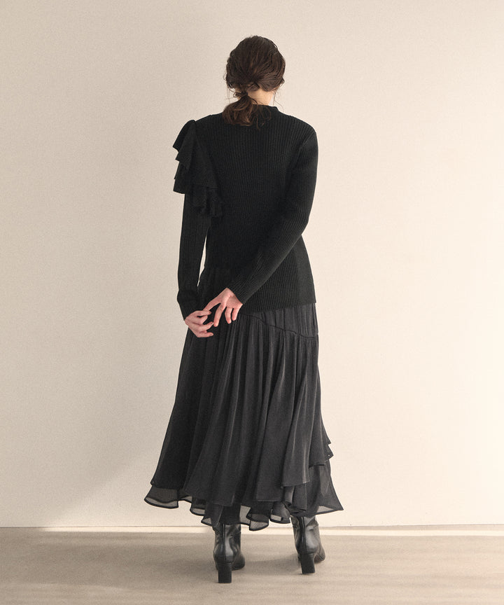 Aurora Tiered Sheen Skirt