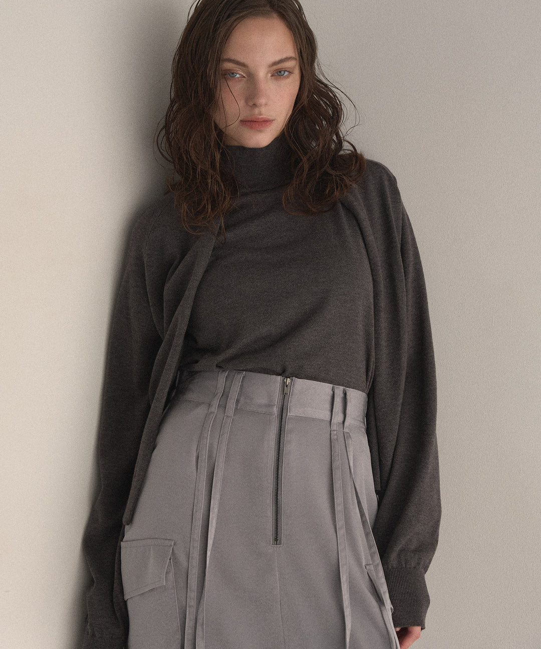 Layer Cape Ensemble Knit Tops