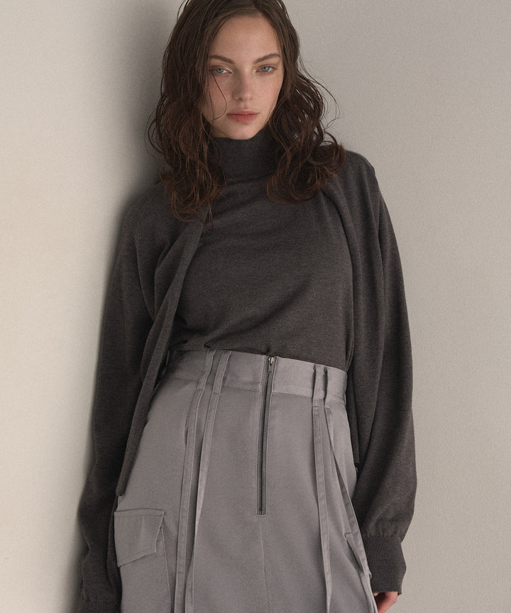 Layer Cape Ensemble Knit Tops