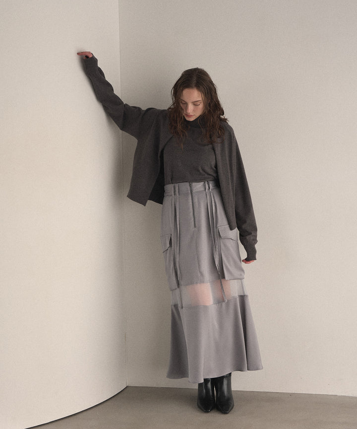 Layer Cape Ensemble Knit Tops