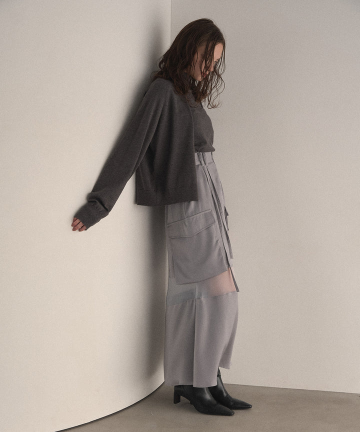 Layer Cape Ensemble Knit Tops