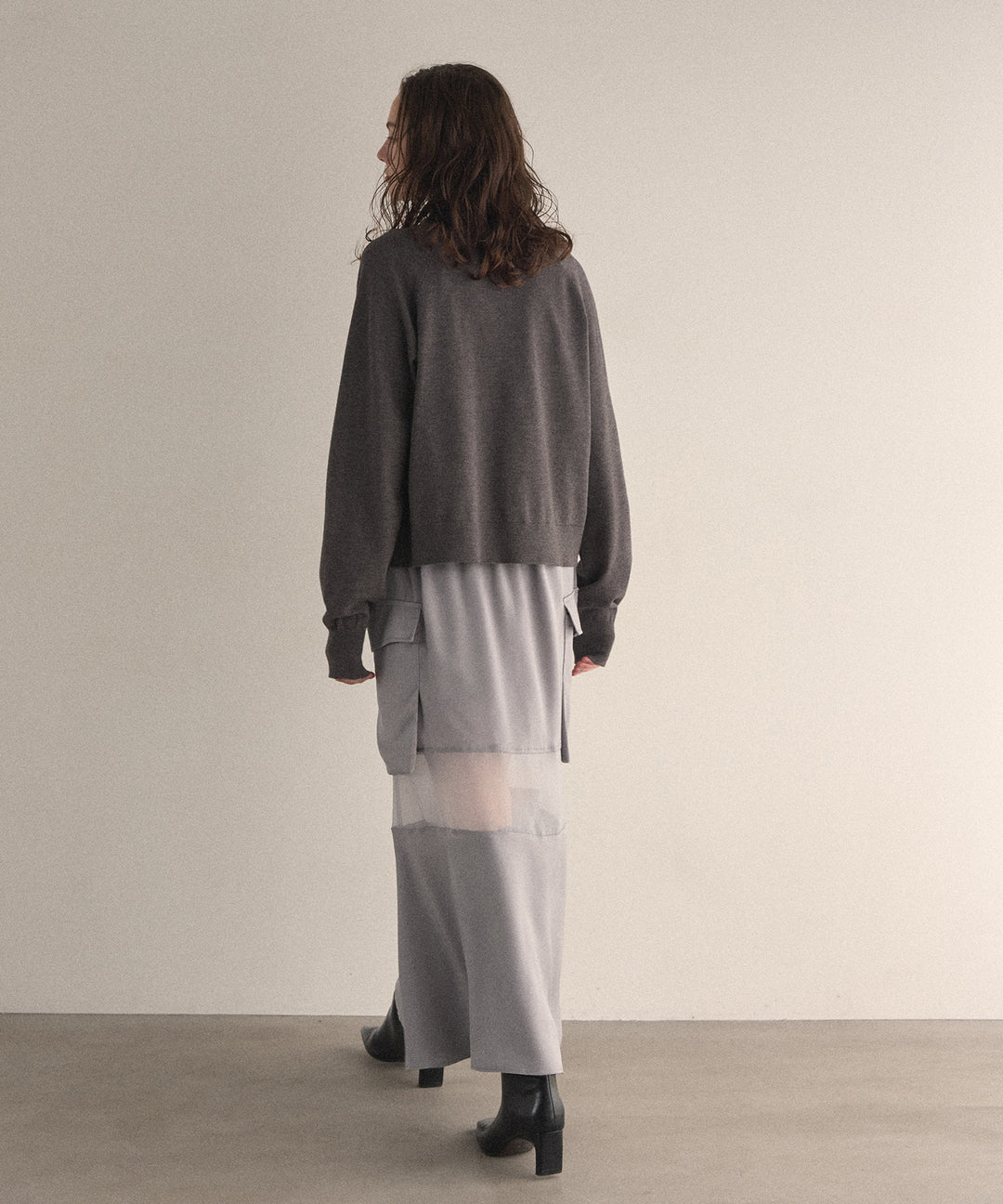 Layer Cape Ensemble Knit Tops