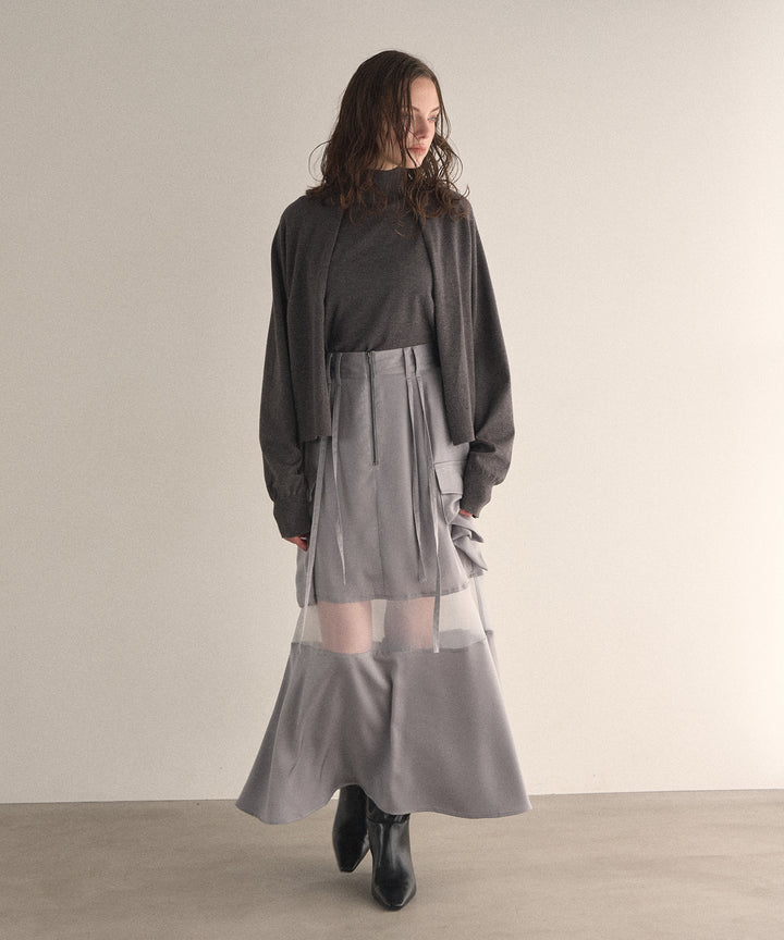 Layer Cape Ensemble Knit Tops