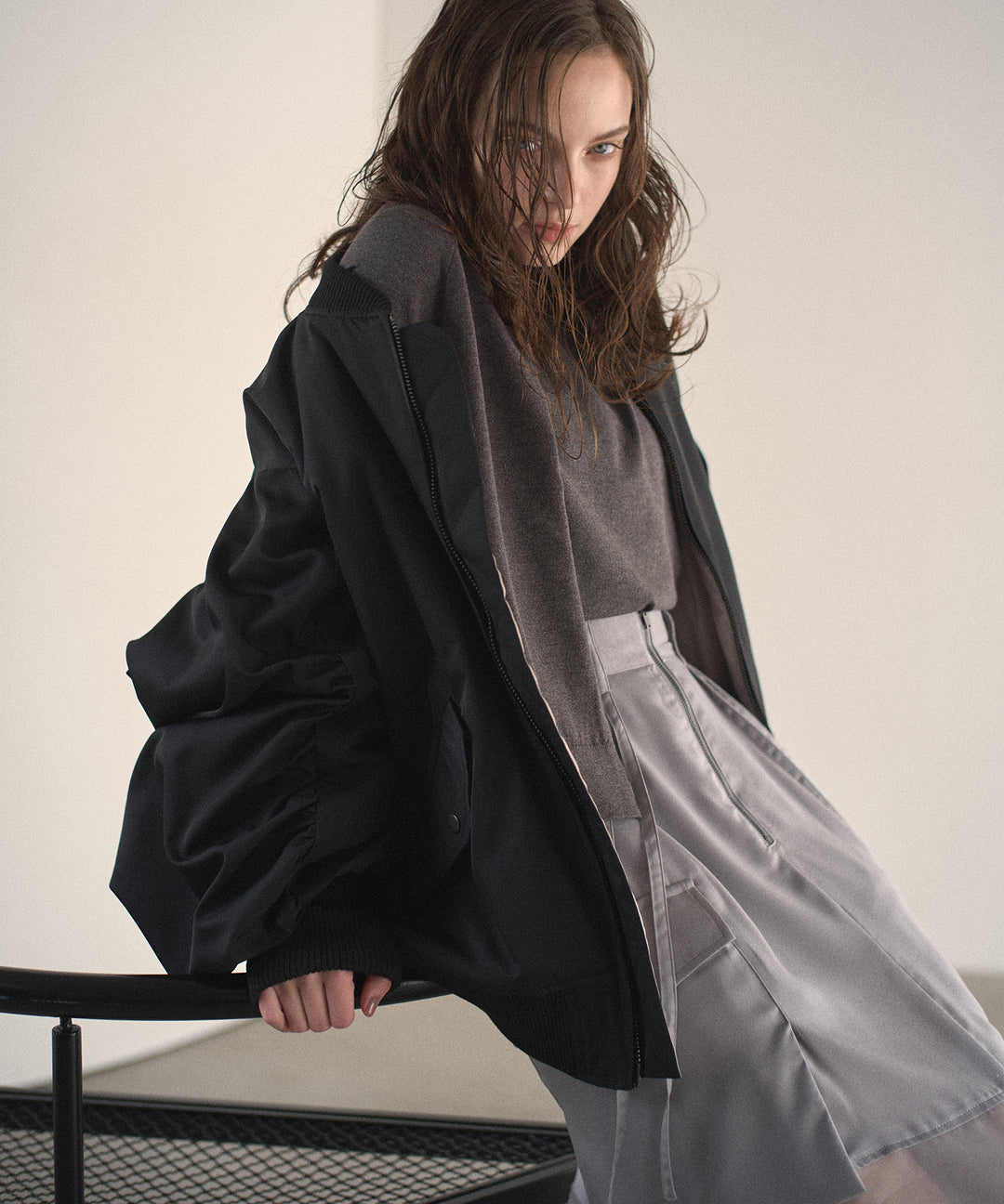 Layer Cape Ensemble Knit Tops