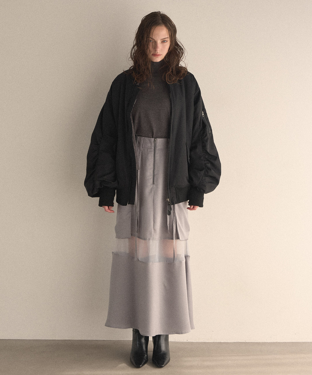 Layer Cape Ensemble Knit Tops