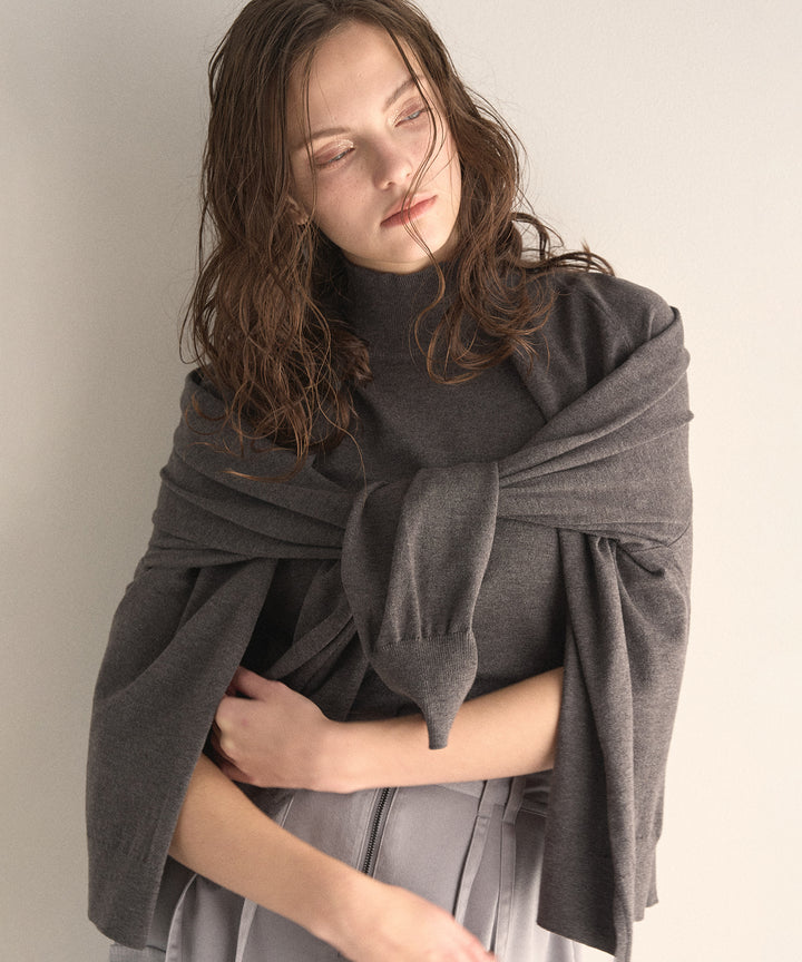 Layer Cape Ensemble Knit Tops
