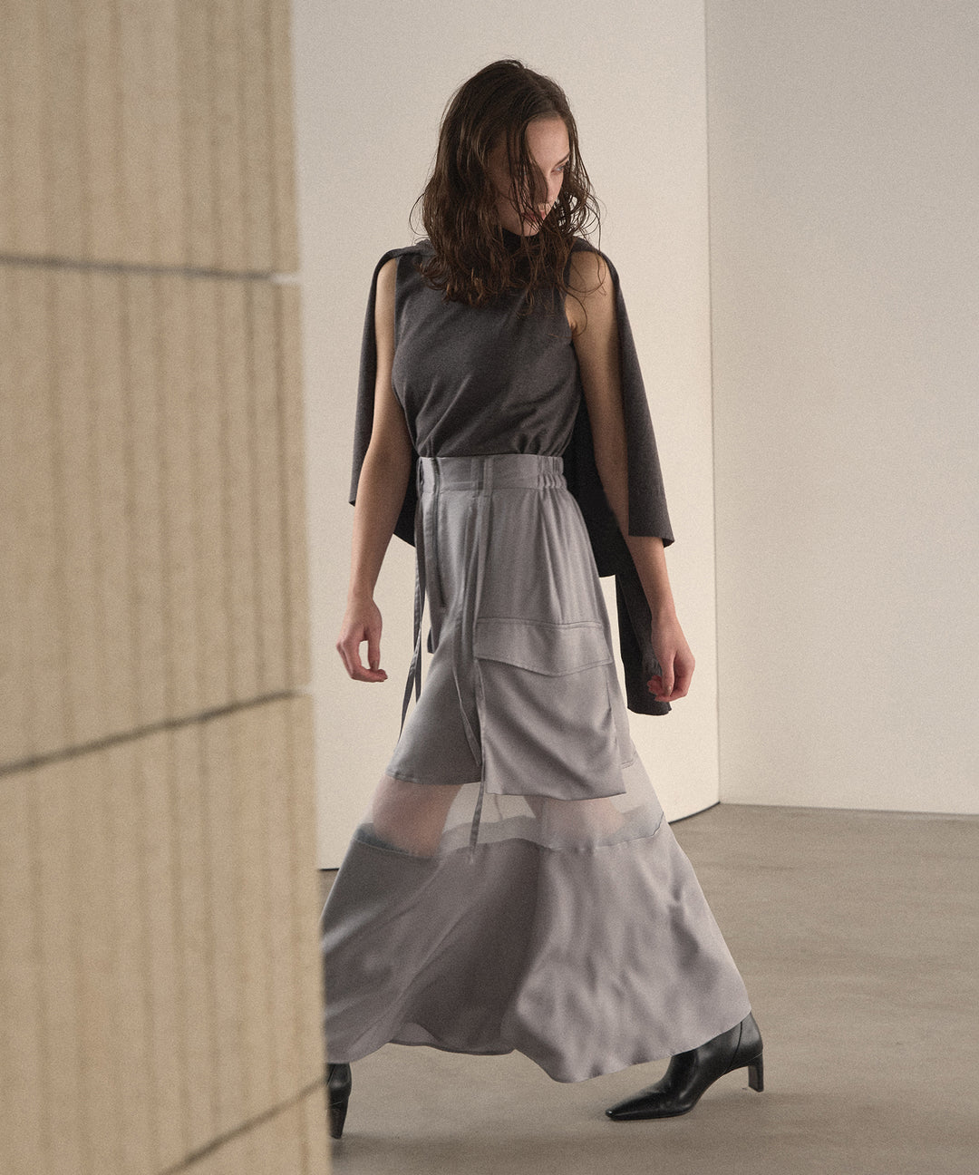 Layer Cape Ensemble Knit Tops