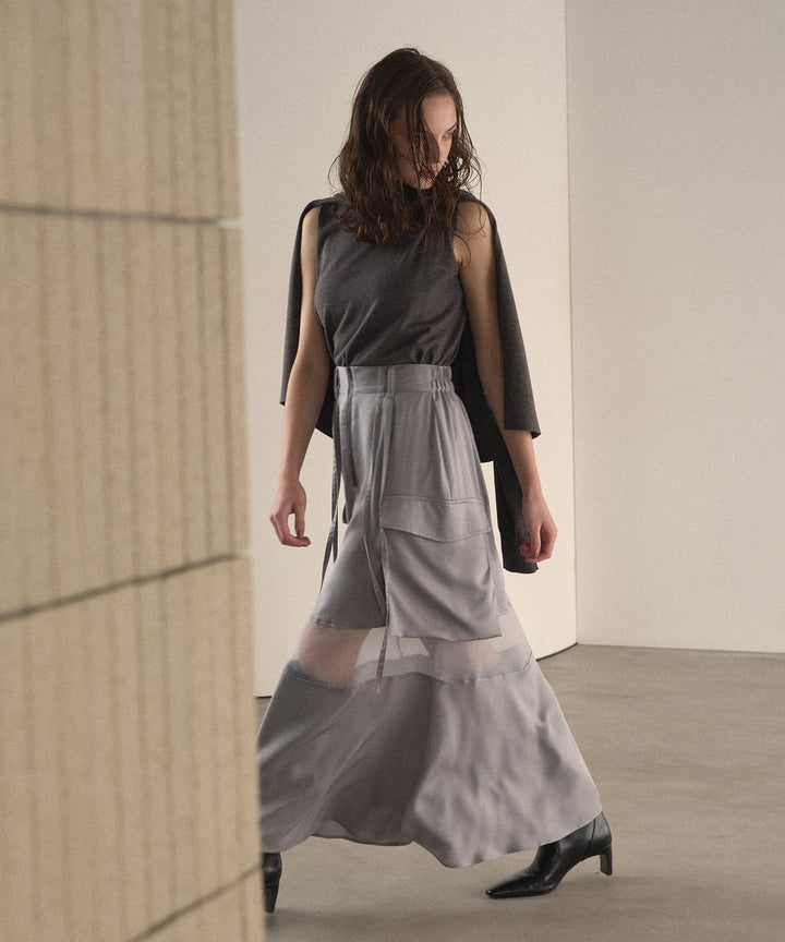 Layer Cape Ensemble Knit Tops