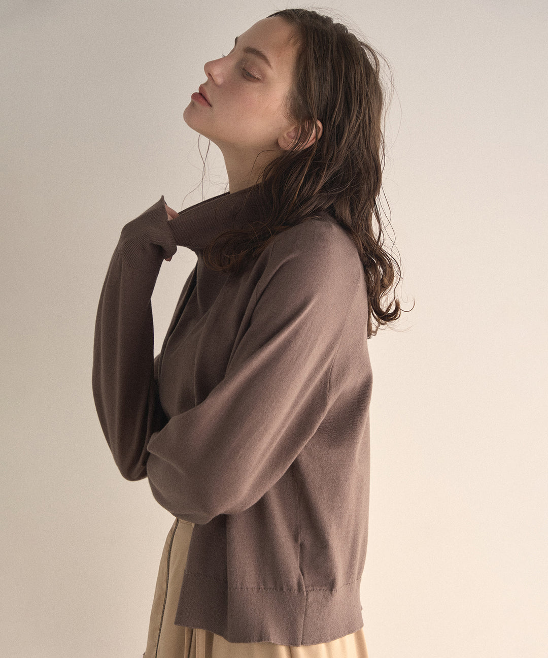 Layer Cape Ensemble Knit Tops