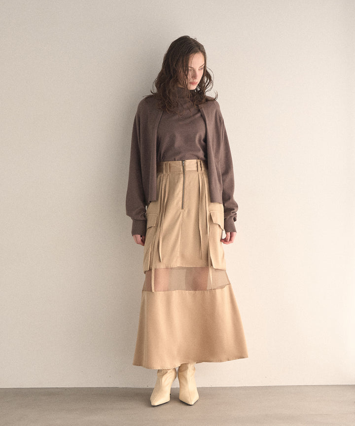 Layer Cape Ensemble Knit Tops