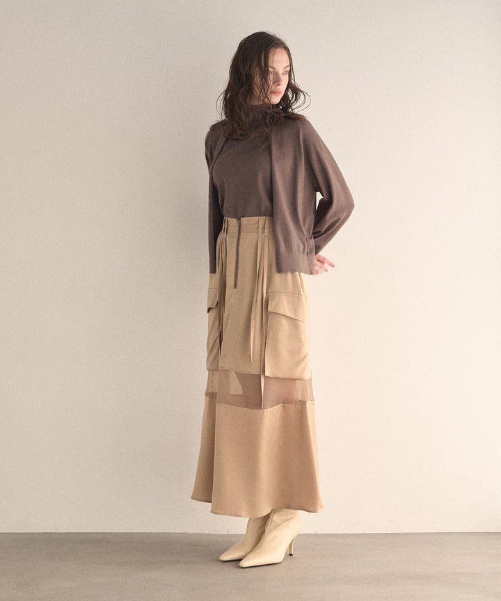 Layer Cape Ensemble Knit Tops