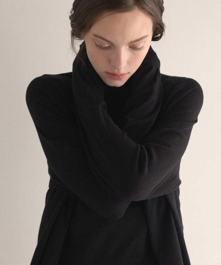 Layer Cape Ensemble Knit Tops