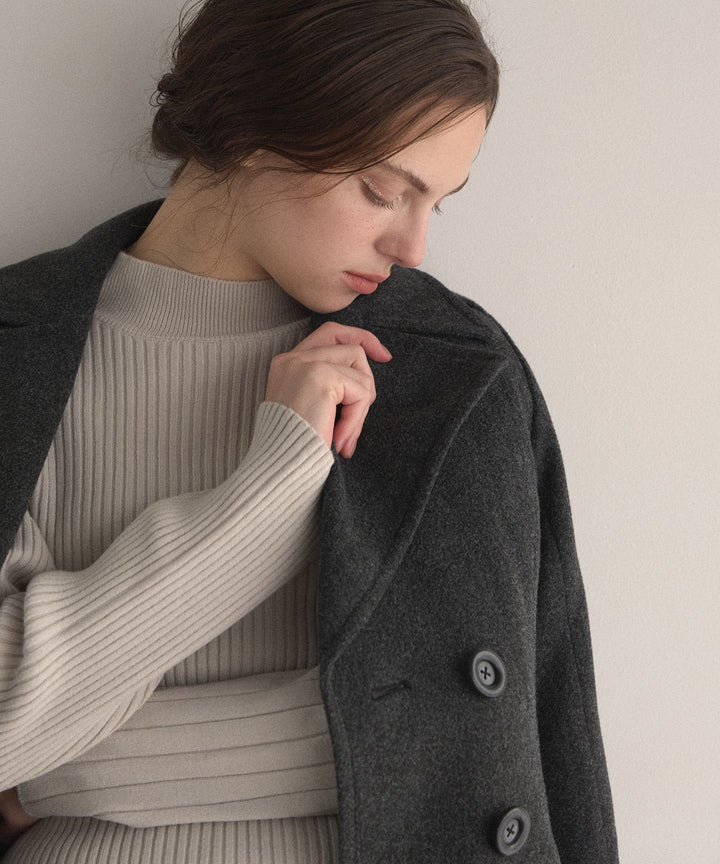 Milfull Frill Knit Tops