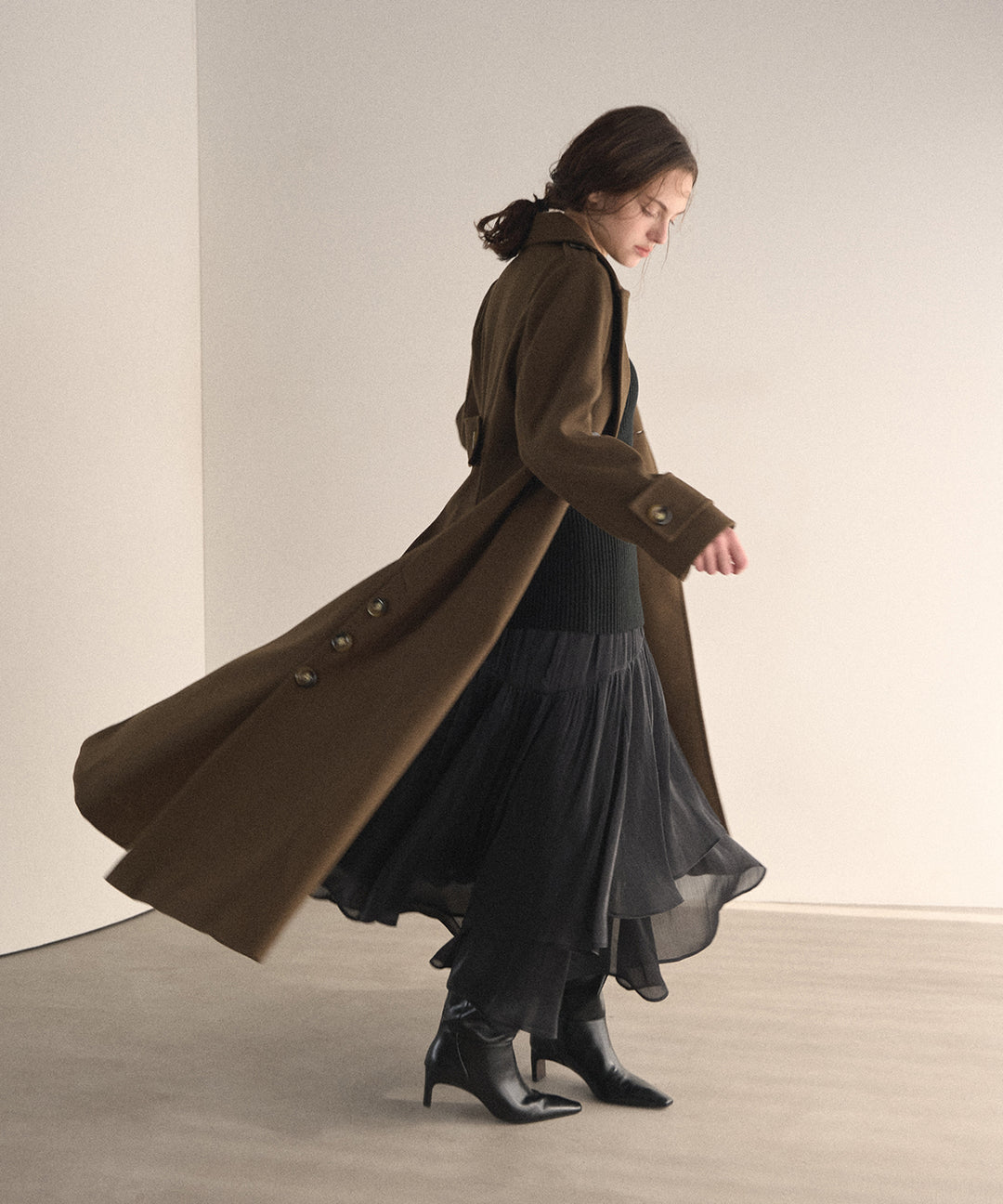 Hybrid Flare Slit Coat