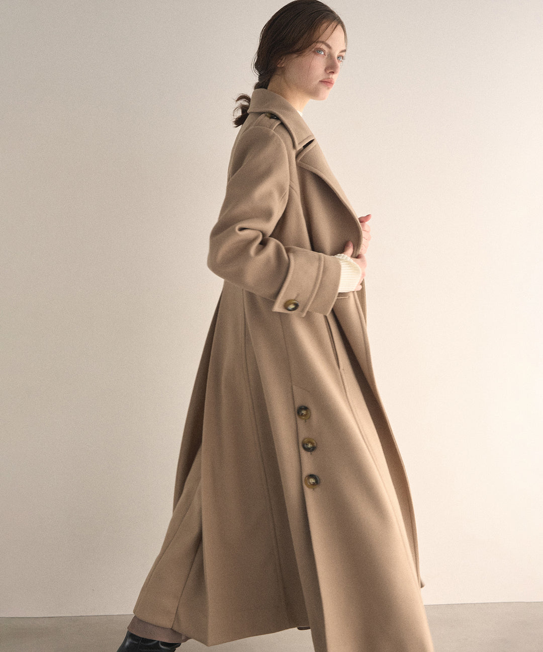 Hybrid Flare Slit Coat