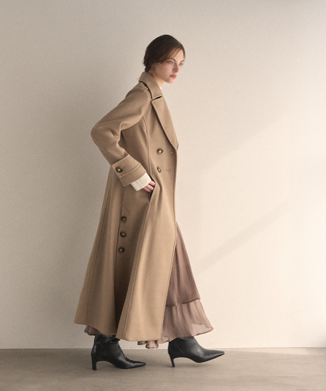 Hybrid Flare Slit Coat