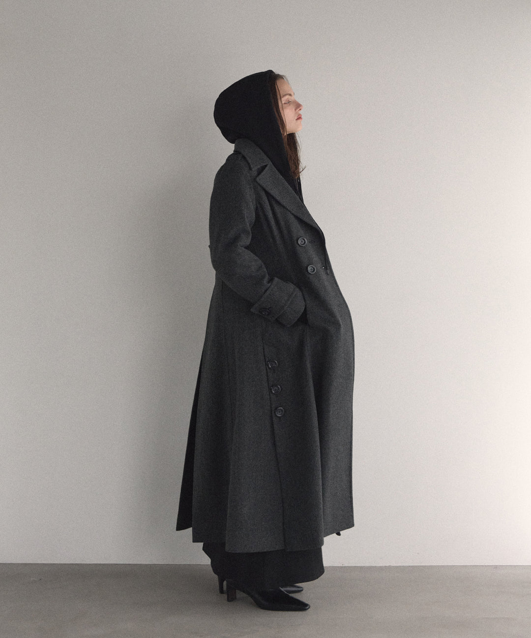 Hybrid Flare Slit Coat