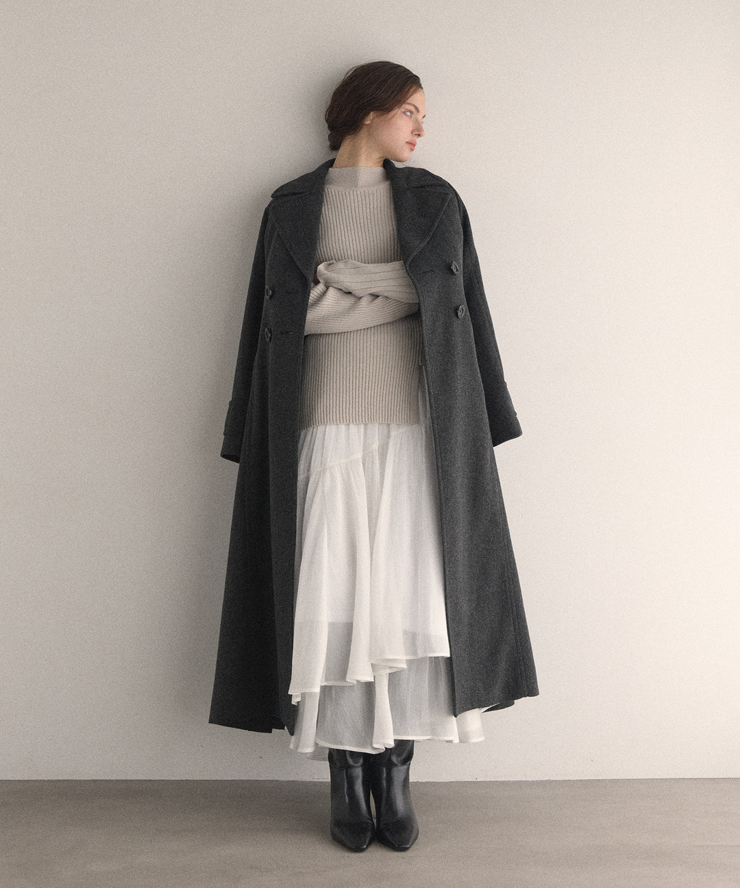 Hybrid Flare Slit Coat