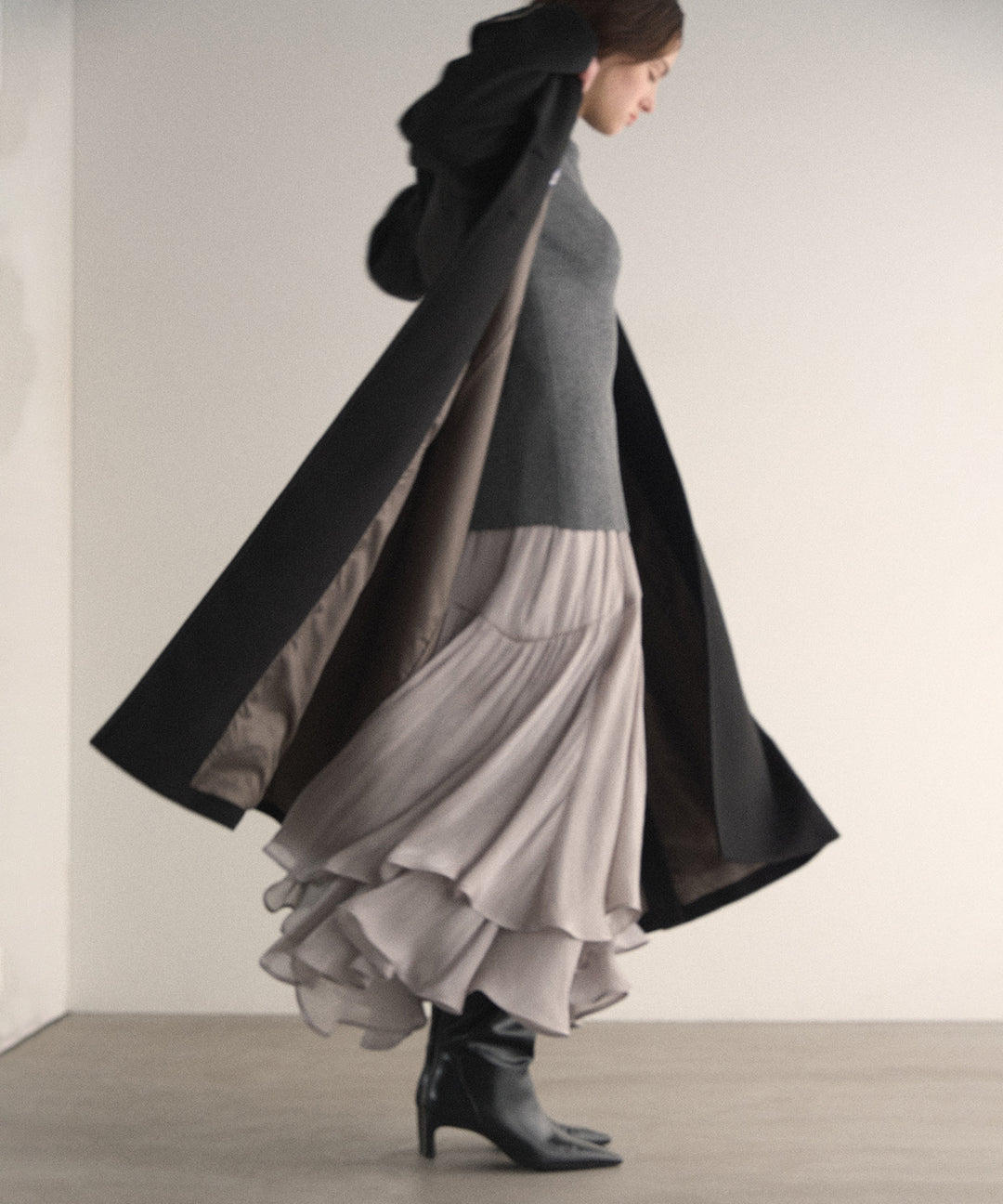 Hybrid Flare Slit Coat