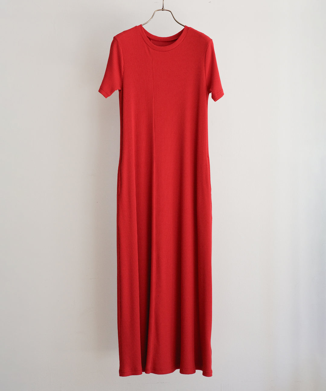 Rib Pitch Cut Flare Dress