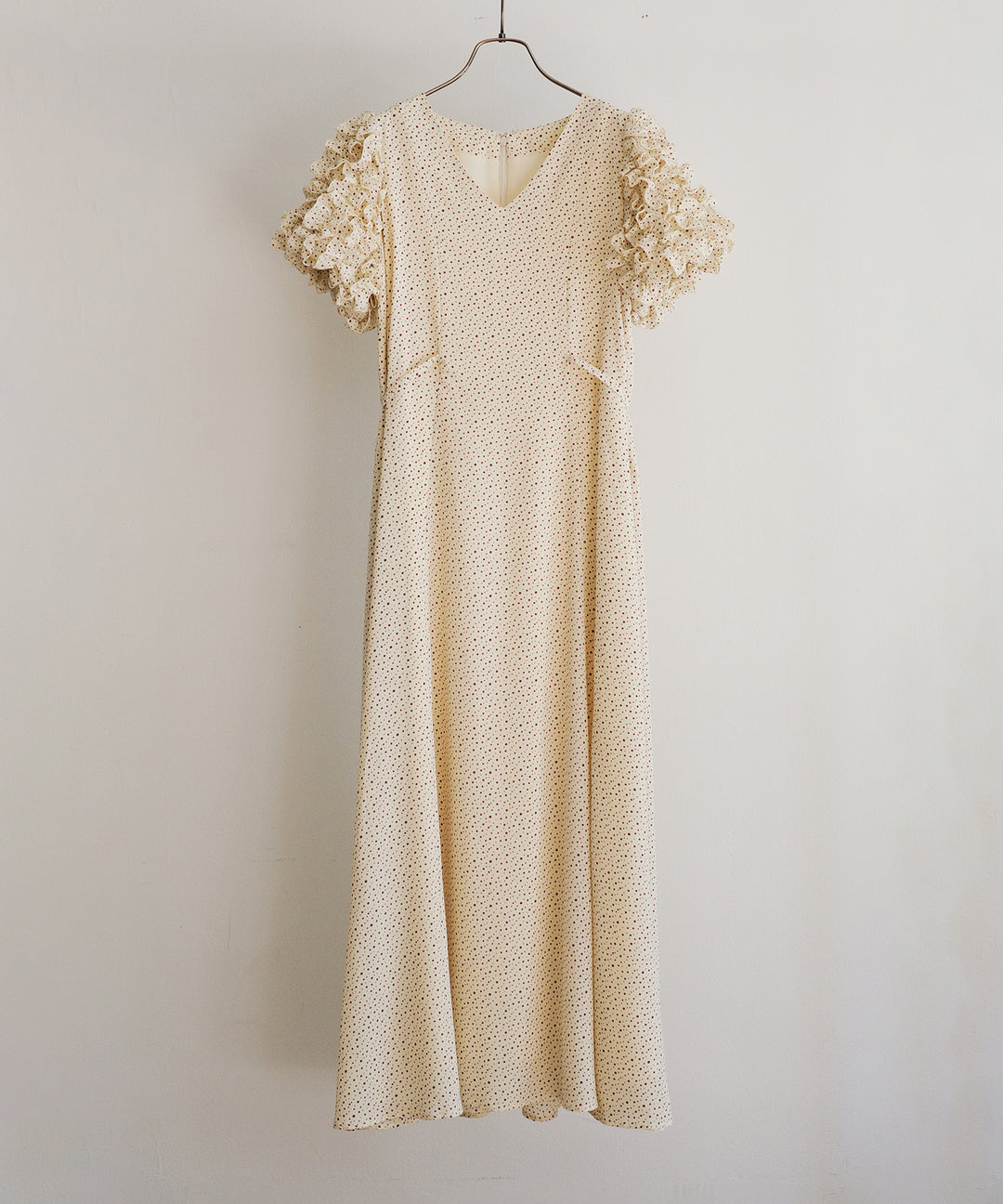 Color Dot Frill Dress