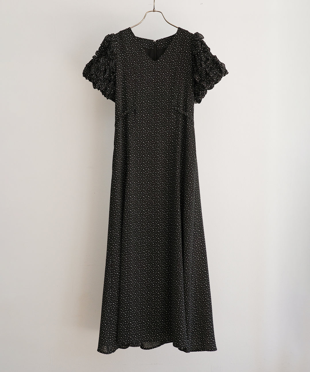 Color Dot Frill Dress