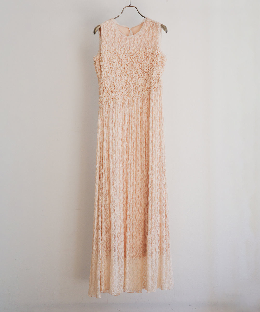Shirring Lace Bustier Dress