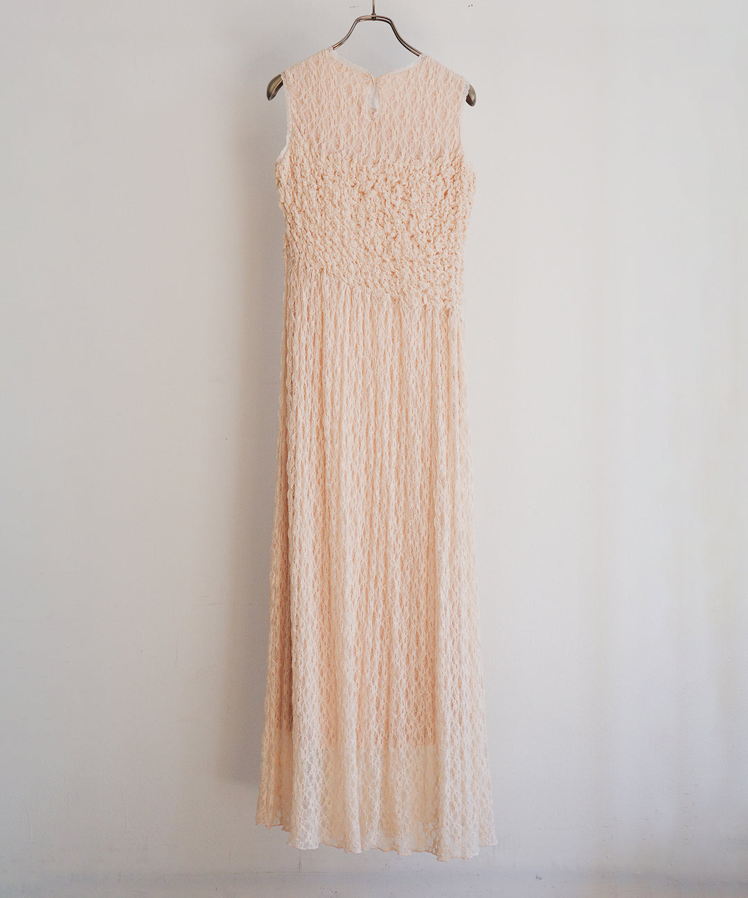 Shirring Lace Bustier Dress