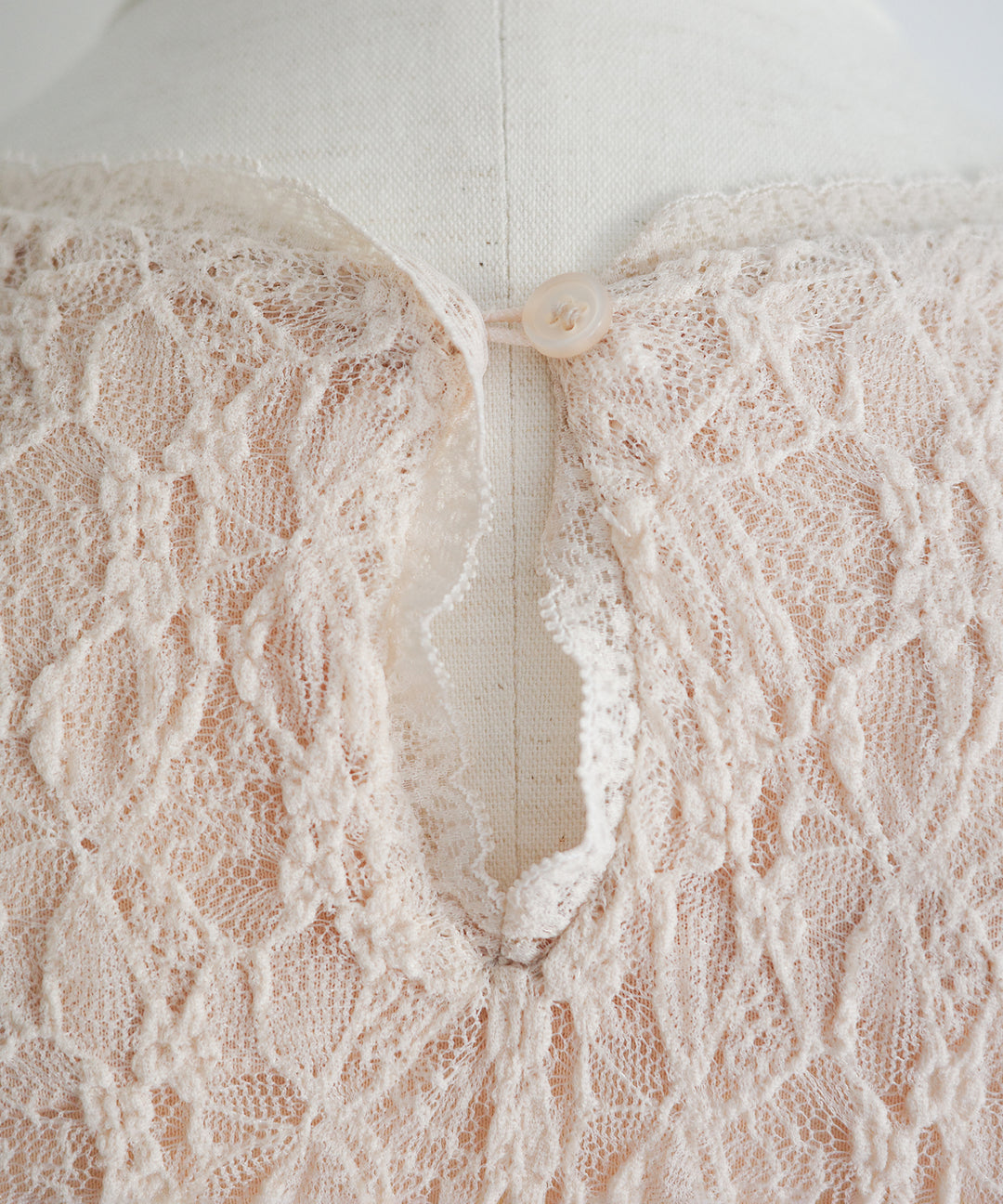 Shirring Lace Bustier Dress