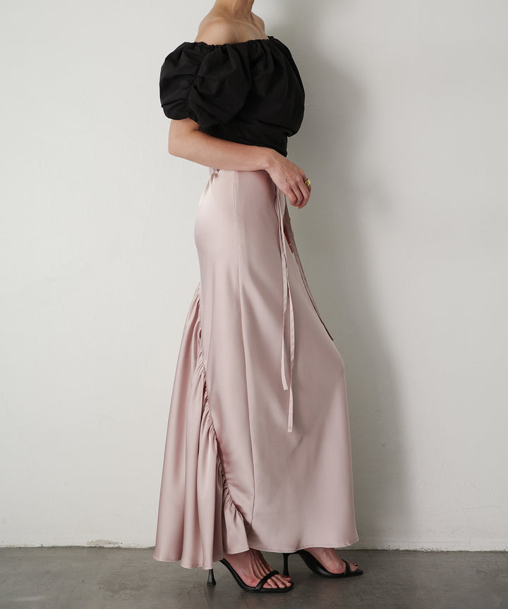 Satin Drape Mermaid Skirt