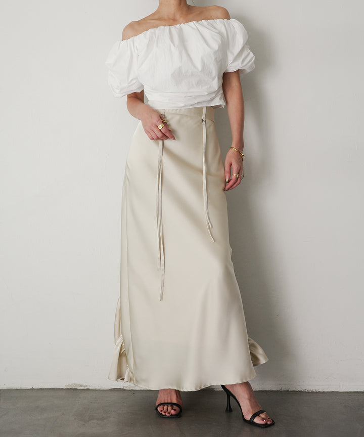 Satin Drape Mermaid Skirt