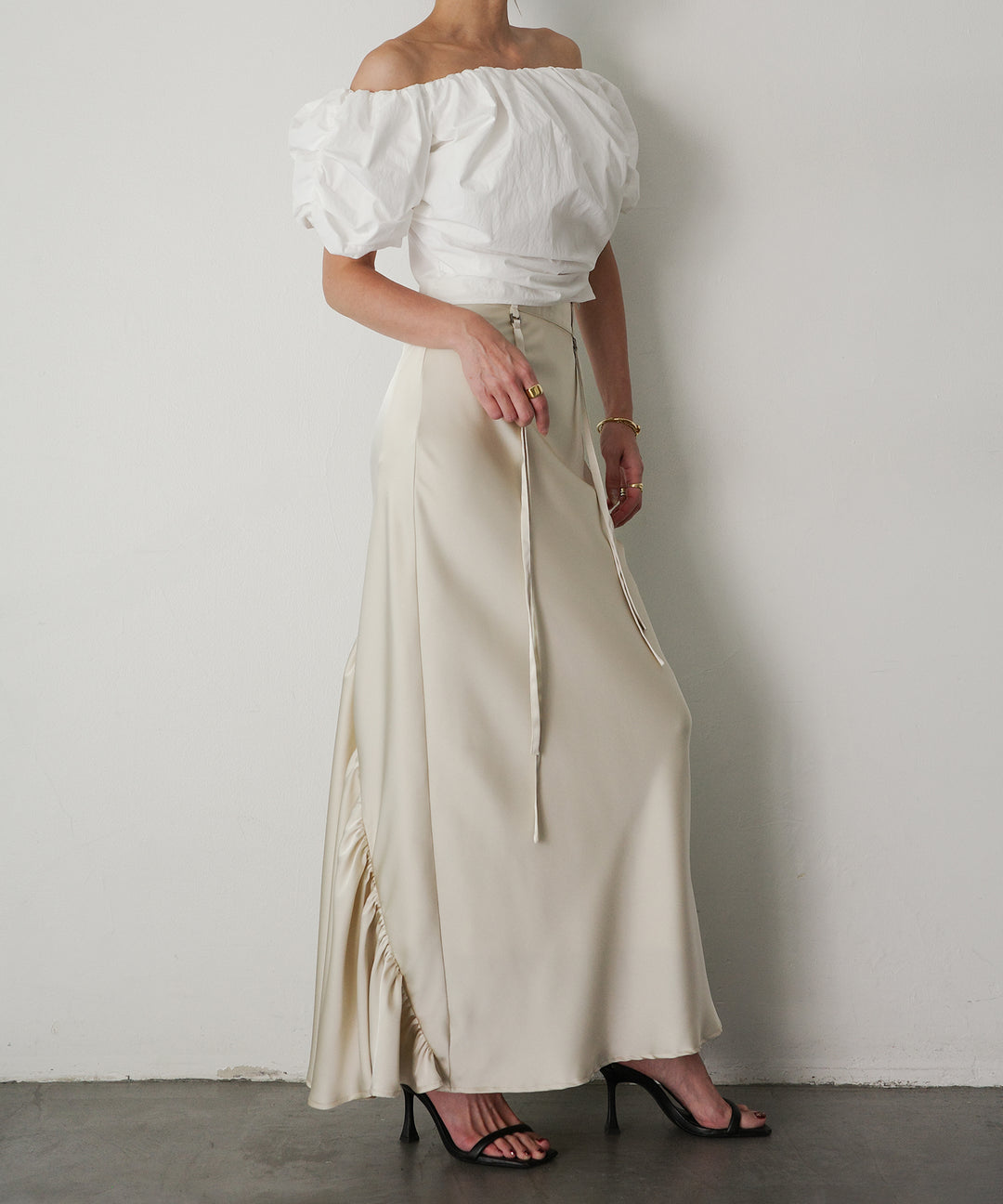 Satin Drape Mermaid Skirt