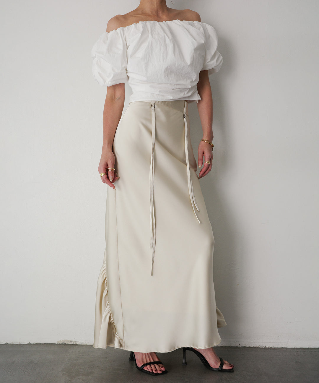 Satin Drape Mermaid Skirt