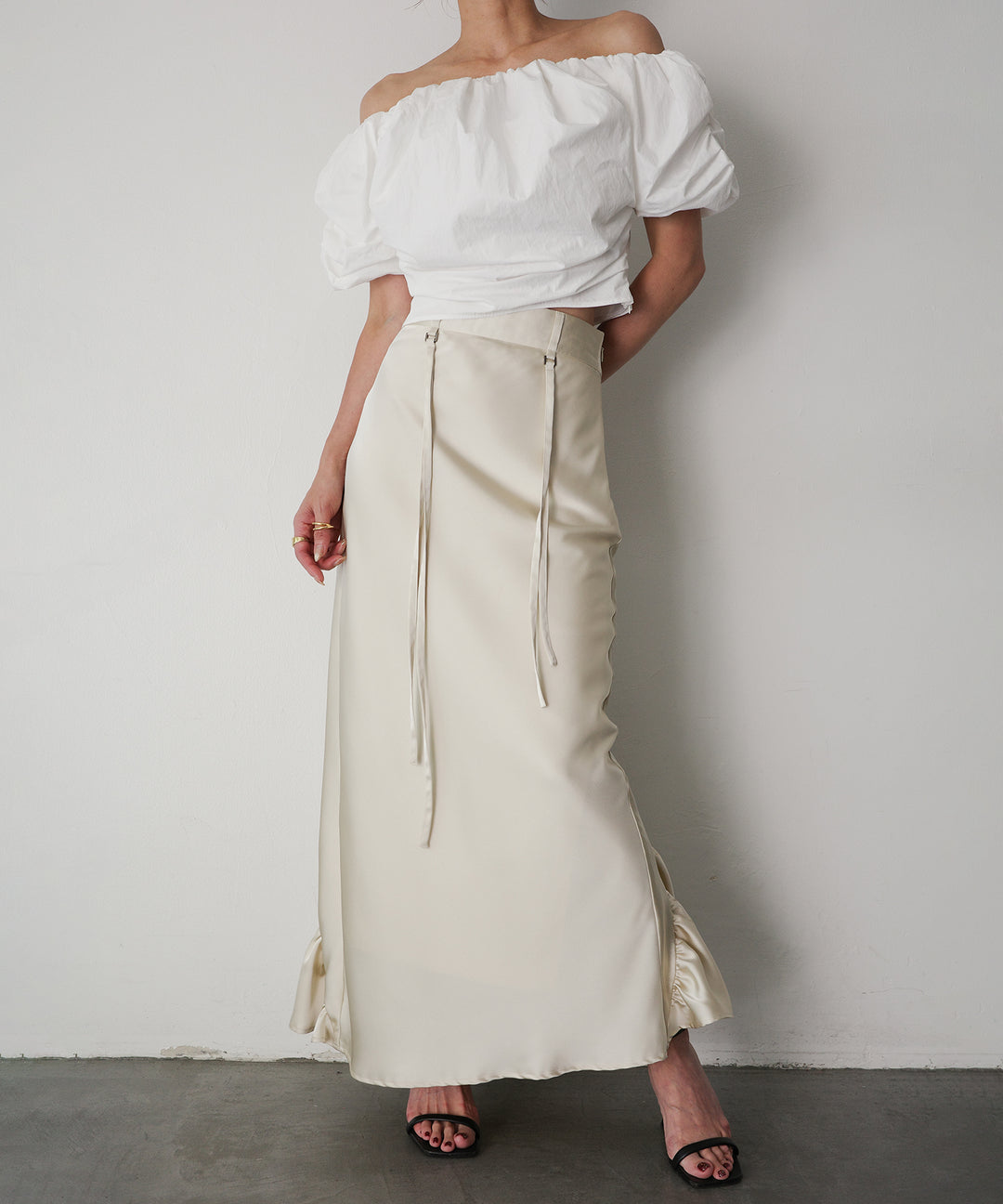 Satin Drape Mermaid Skirt