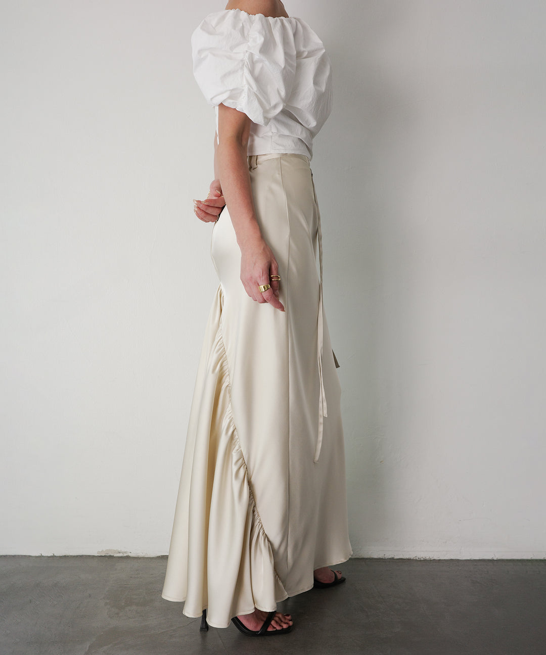 Satin Drape Mermaid Skirt