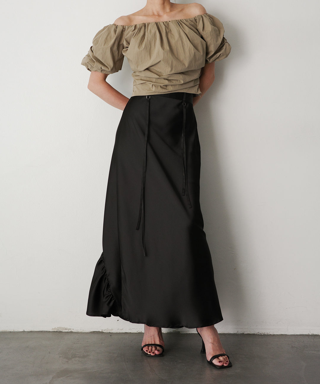 Satin Drape Mermaid Skirt
