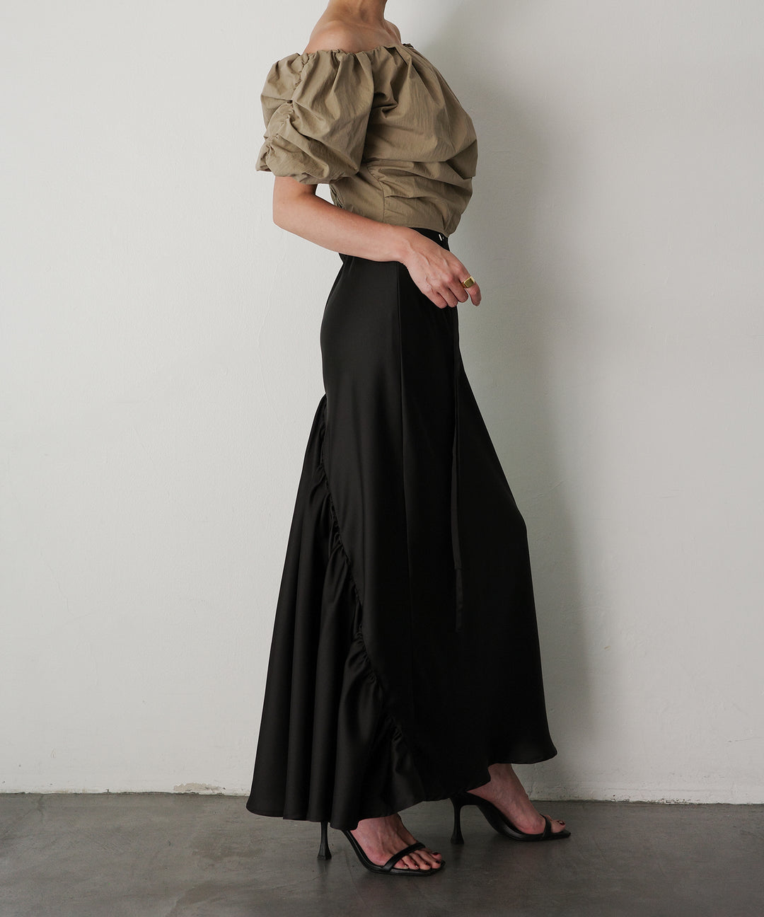 Satin Drape Mermaid Skirt