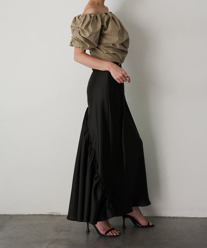Satin Drape Mermaid Skirt