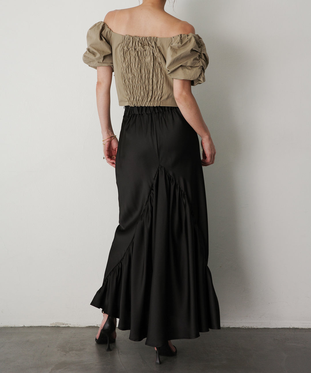 Satin Drape Mermaid Skirt