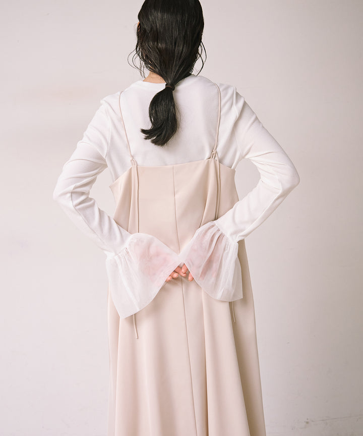 (eliuu)Luminous Satin Balloon C/A Onepiece