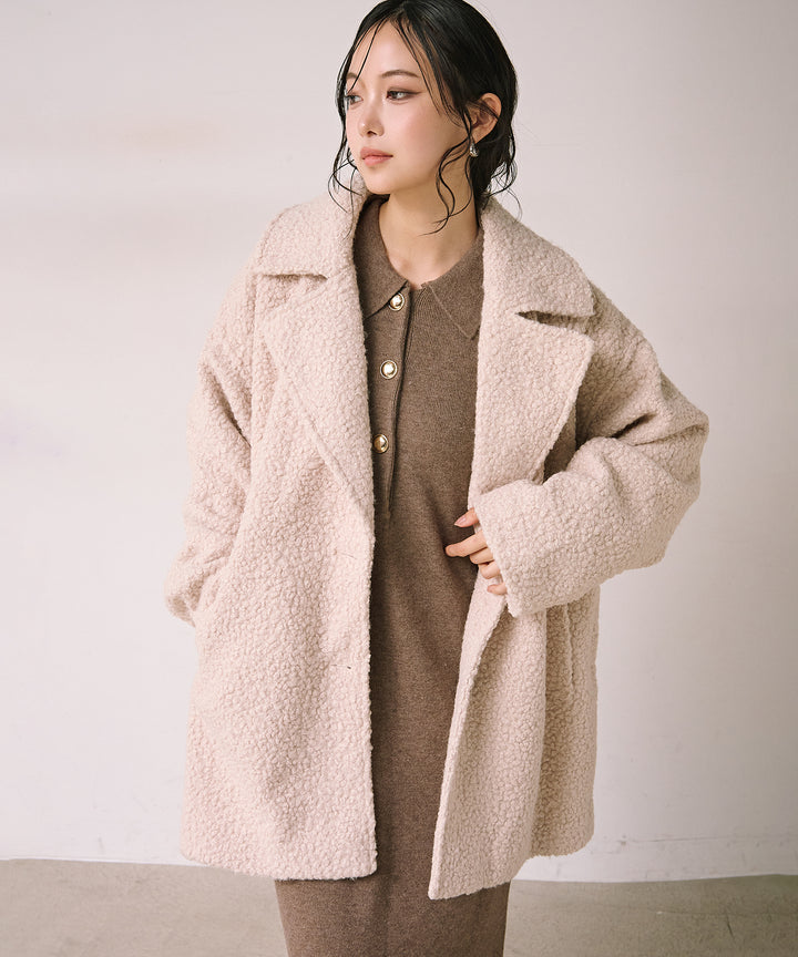 (eliuu)Polo Airy Knit Onepiece