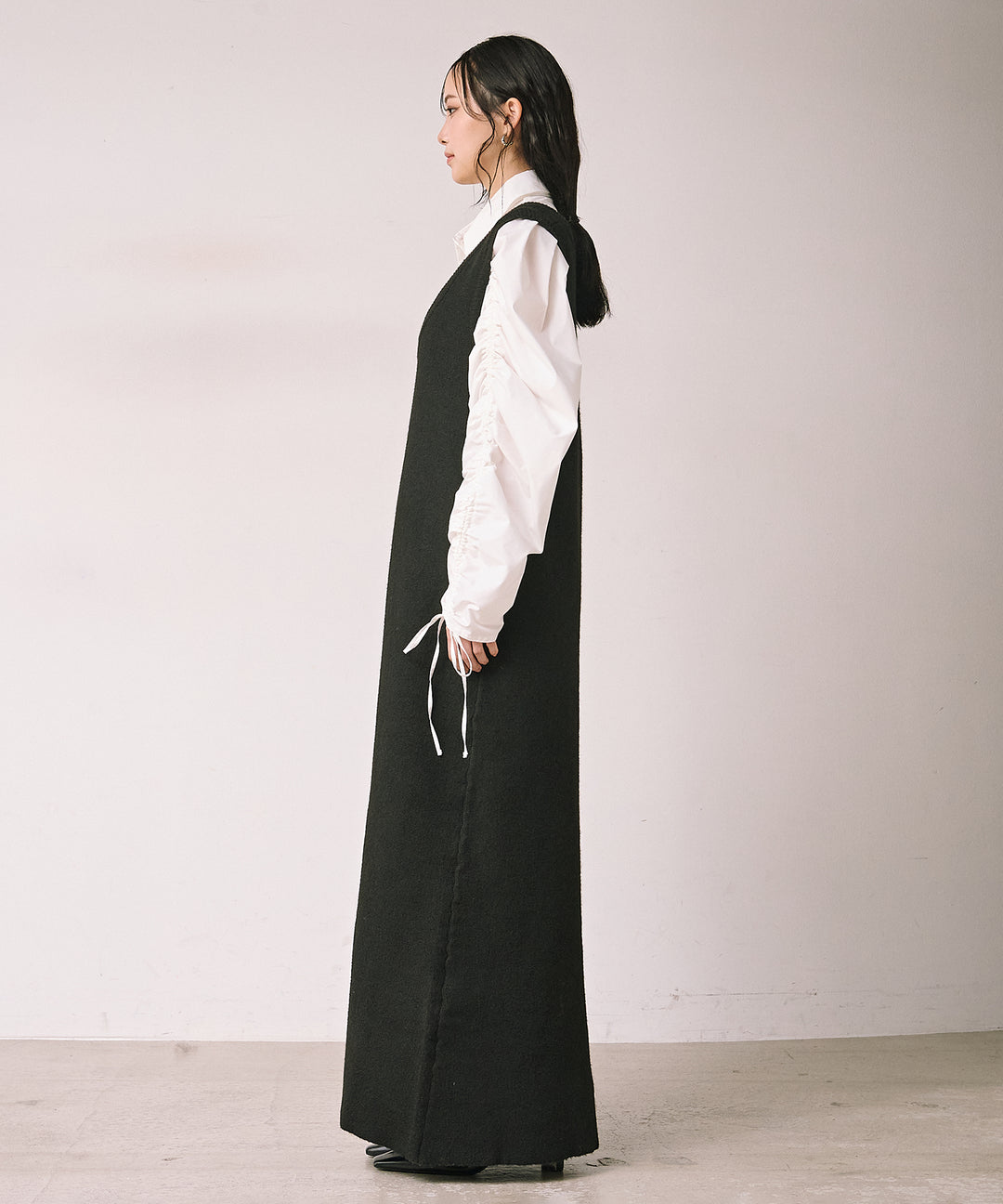 (eliuu)Knit Vest Onepiece