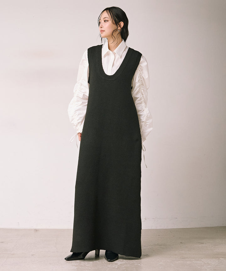 (eliuu)Draw Sleeve Shirt