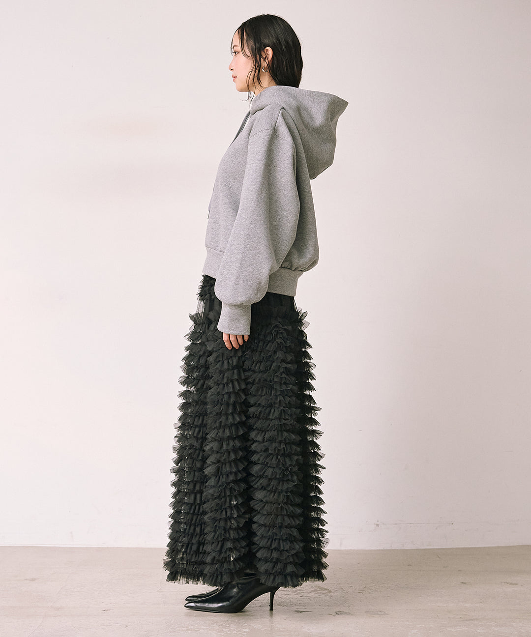 (eliuu)Brush Fleece Hoodie